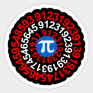 'Captain Pi Superhero Math Geeks' Cool Student Gift Sticker